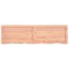 Wall Shelf Light Brown - Solid Oak Wood | HipoMarket