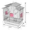 FLAMINGO Parakeet Cage Numfor 1 - Metallic Blue 51x30x60 cm