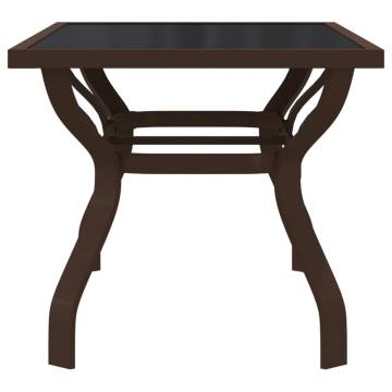 Garden Table Brown and Black 140x70 cm - Stylish & Durable