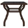 Garden Table Brown and Black 140x70 cm - Stylish & Durable