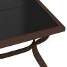 Garden Table Brown and Black 140x70 cm - Stylish & Durable