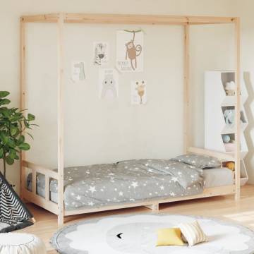 Kids Bed Frame 90x200 cm | Solid Wood Pine - Fun & Stylish