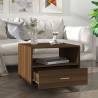 Brown Oak Coffee Table 55x55cm | Stylish Living Room Solution