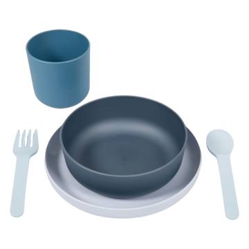 Bo Jungle 5 Piece Baby Tableware Set CPLA Blue - Eco-Friendly