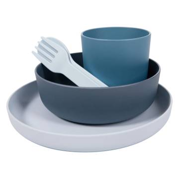 Bo Jungle 5 Piece Baby Tableware Set CPLA Blue - Eco-Friendly