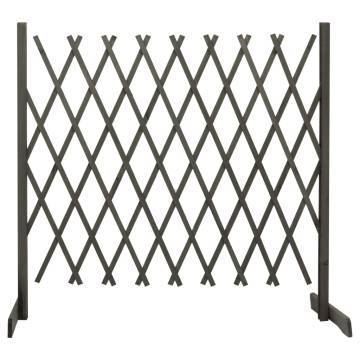 Garden Trellis Fence Grey - 180x100 cm Solid Firwood