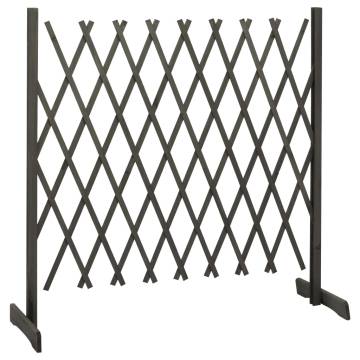 Garden Trellis Fence Grey - 180x100 cm Solid Firwood