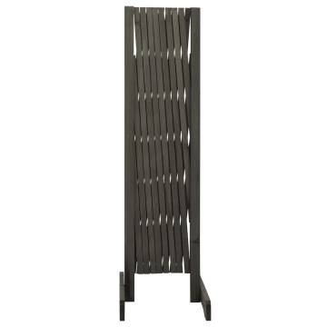 Garden Trellis Fence Grey - 180x100 cm Solid Firwood