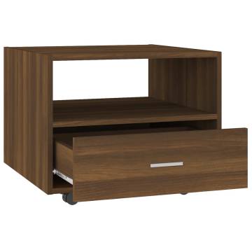 Brown Oak Coffee Table 55x55cm | Stylish Living Room Solution