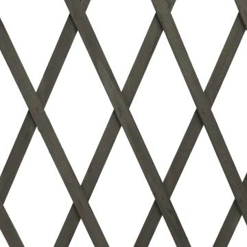 Garden Trellis Fence Grey - 180x100 cm Solid Firwood