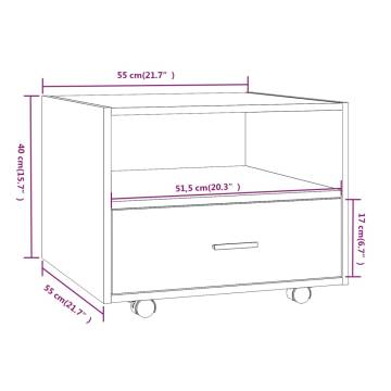 Brown Oak Coffee Table 55x55cm | Stylish Living Room Solution