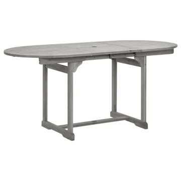 Garden Dining Table - Solid Acacia Wood | Extendable Outdoor Table