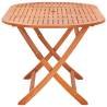 Folding Garden Table - Solid Eucalyptus Wood | Hipomarket