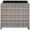 Stylish Grey Poly Rattan Coffee Table 45x45 cm | HipoMarket