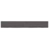 Dark Brown Solid Wood Bathroom Countertop | 220x30 cm