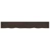 Dark Brown Solid Wood Bathroom Countertop | 220x30 cm