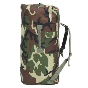 Army-Style Duffel Bag 85L Camouflage - Durable & Versatile