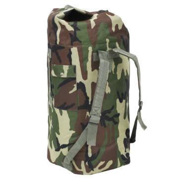 Army-Style Duffel Bag 85L Camouflage - Durable & Versatile