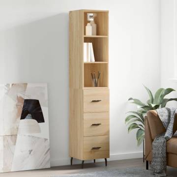 Stylish Highboard Sonoma Oak - Elegant Storage Solution