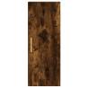 Elegant Smoked Oak Highboard - 34.5x34x180 cm | Hipomarket