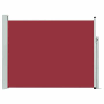 Patio Retractable Side Awning 140x500 cm - Red Privacy Solution