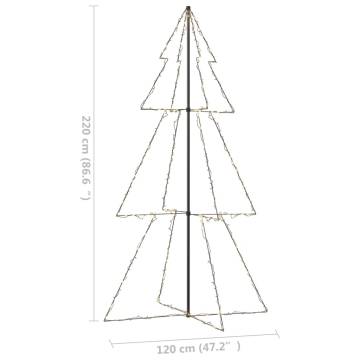 Christmas Cone Tree with 300 LEDs - Indoor & Outdoor Decor