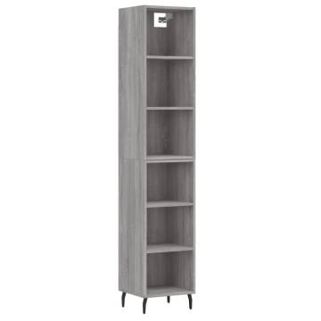 Stylish Highboard Grey Sonoma - Elegant Storage Solution