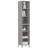 Stylish Highboard Grey Sonoma - Elegant Storage Solution