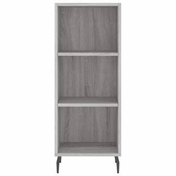 Stylish Highboard Grey Sonoma - Elegant Storage Solution