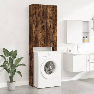 Washing Machine Cabinet in Smoked Oak - Stylish Storage Solution