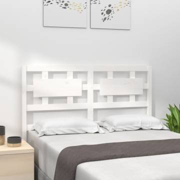 Stylish White Pine Bed Headboard - 125.5x4x100 cm