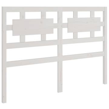 Stylish White Pine Bed Headboard - 125.5x4x100 cm