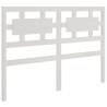 Stylish White Pine Bed Headboard - 125.5x4x100 cm