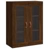 Stylish Highboard in Brown Oak - 69.5x34x180 cm