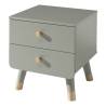 Vipack Nightstand Billy - 2-Drawer Olive Green - Stylish Design