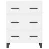 Stylish Highboard White 69.5x34x180 cm | Durable Storage Solution