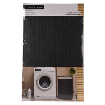 Corner Laundry Basket - Bathroom Solutions - Bamboo Black