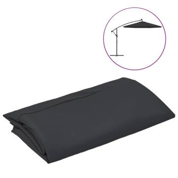 Replacement Black Fabric for 300 cm Cantilever Umbrella