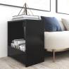 Side Table Black 50x26x50 cm Engineered Wood Colour black Quantity in Package 1 