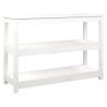 Classic White Console Table - Solid Pine Wood 110x40x74 cm