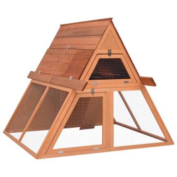 Rabbit Hutch 152x127x109.5 cm - Solid Firwood for Pets