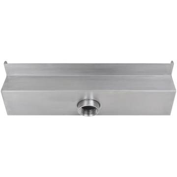 Stainless Steel Rectangular Waterfall Pool Fountain - 45 cm