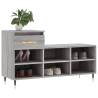 Elegant Shoe Cabinet in Grey Sonoma - Ample Storage & Style