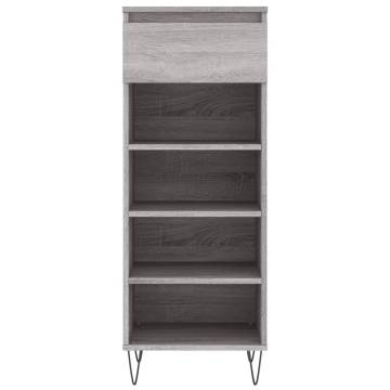 Shoe Cabinet Grey Sonoma 40x36x105 cm | Durable & Stylish