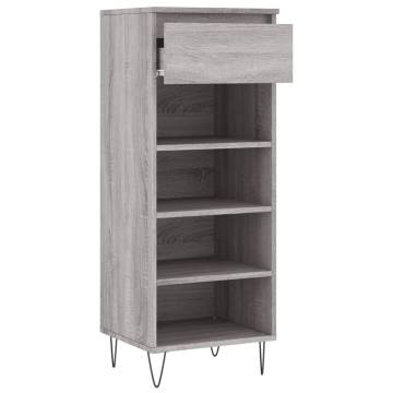 Shoe Cabinet Grey Sonoma 40x36x105 cm | Durable & Stylish