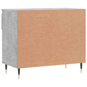 Concrete Grey Shoe Cabinet - Stylish & Practical Storage