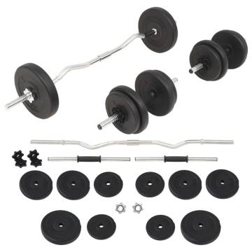 30 kg Barbell & Dumbbell Set - Versatile Gym Equipment