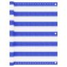 Balcony Screen Blue and White 75x500 cm HDPE Colour blue and white Size 75 x 500 cm Quantity in Package 1 