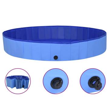 Foldable Dog Swimming Pool - Blue 200x30 cm PVC