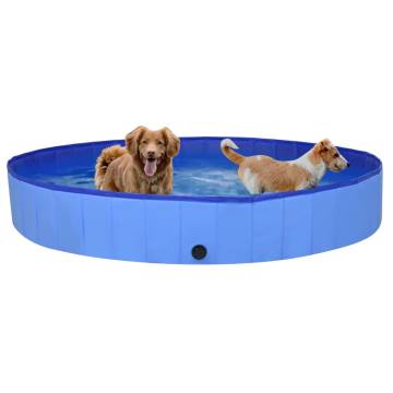 Foldable Dog Swimming Pool - Blue 200x30 cm PVC